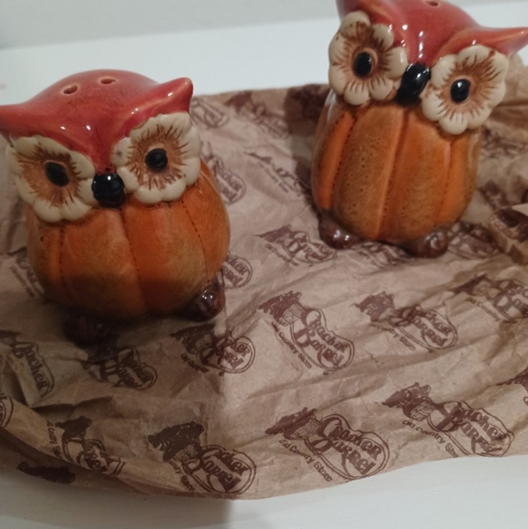 Crackerbarrel  Owl Salt & Pepper Shakers - Picture 4 of 4